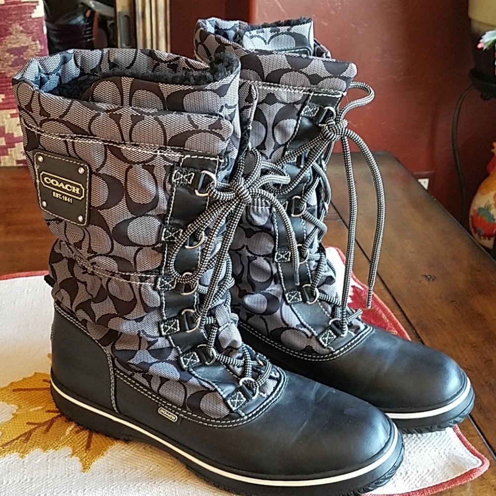 Coach boots, fully lined, 10B